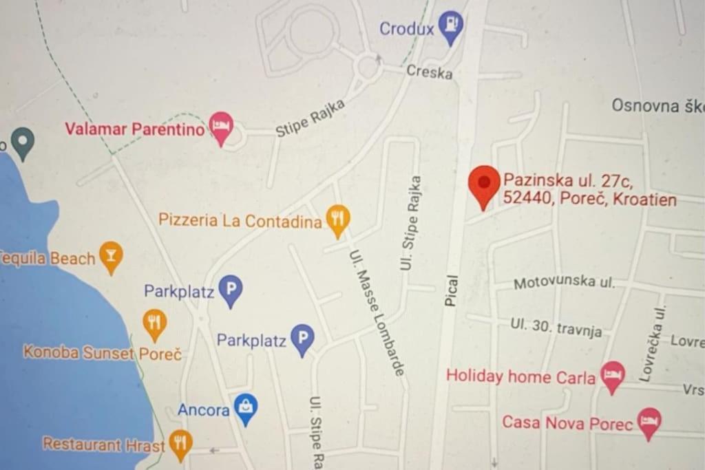 Porec, Tolle 3 Zi-Whg, Sehr Zentral, Top Zustand! Mit Internet Und W-Lan! ภายนอก รูปภาพ